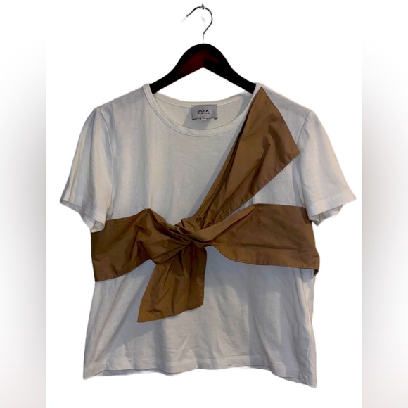 J.O.A. Tops - J.O.A TIE KNOT SHIRT